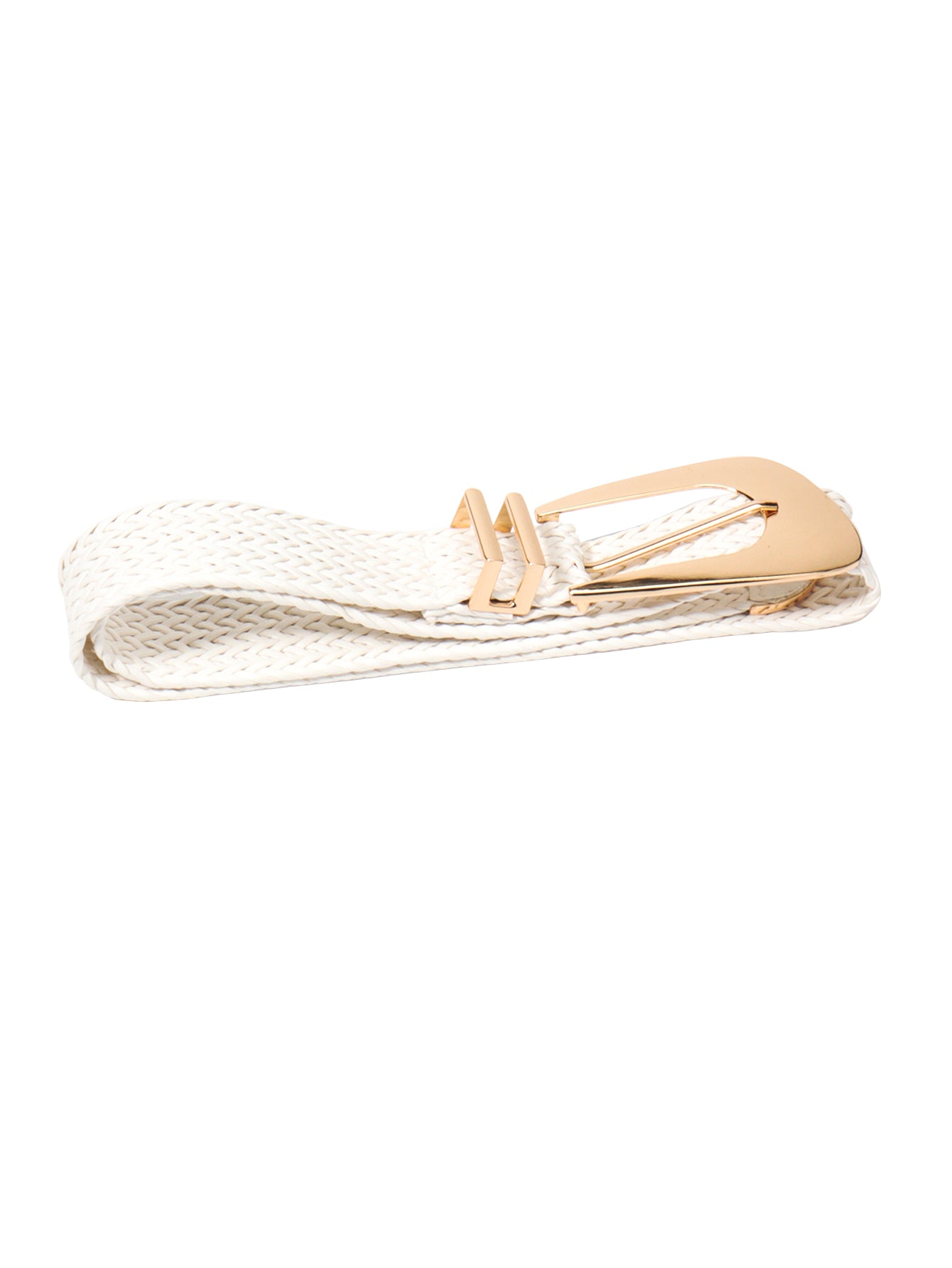 Irregular Buckle Braid Belt Carauana Store