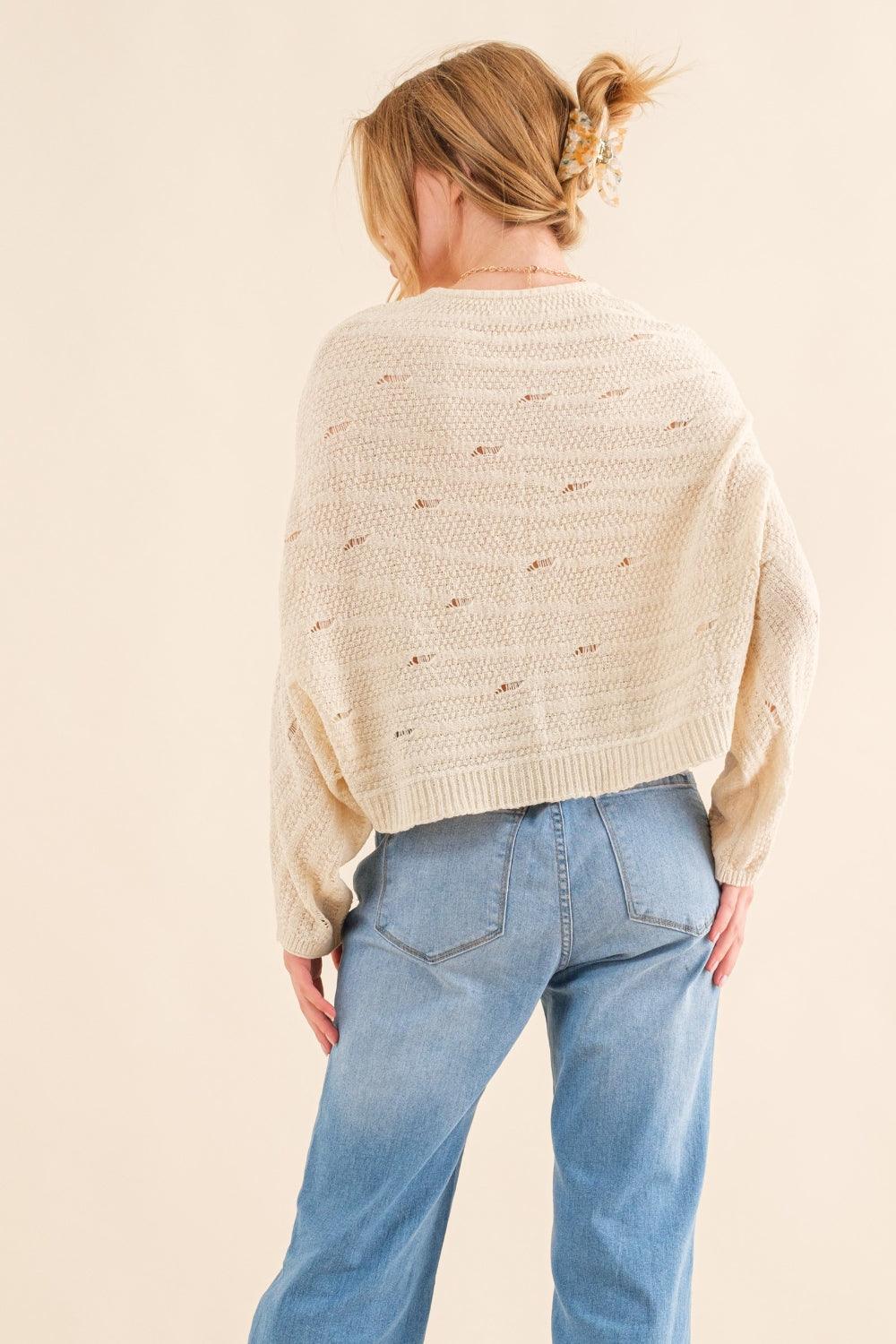 And The Why Dolman Sleeves Sweater Carauana Store