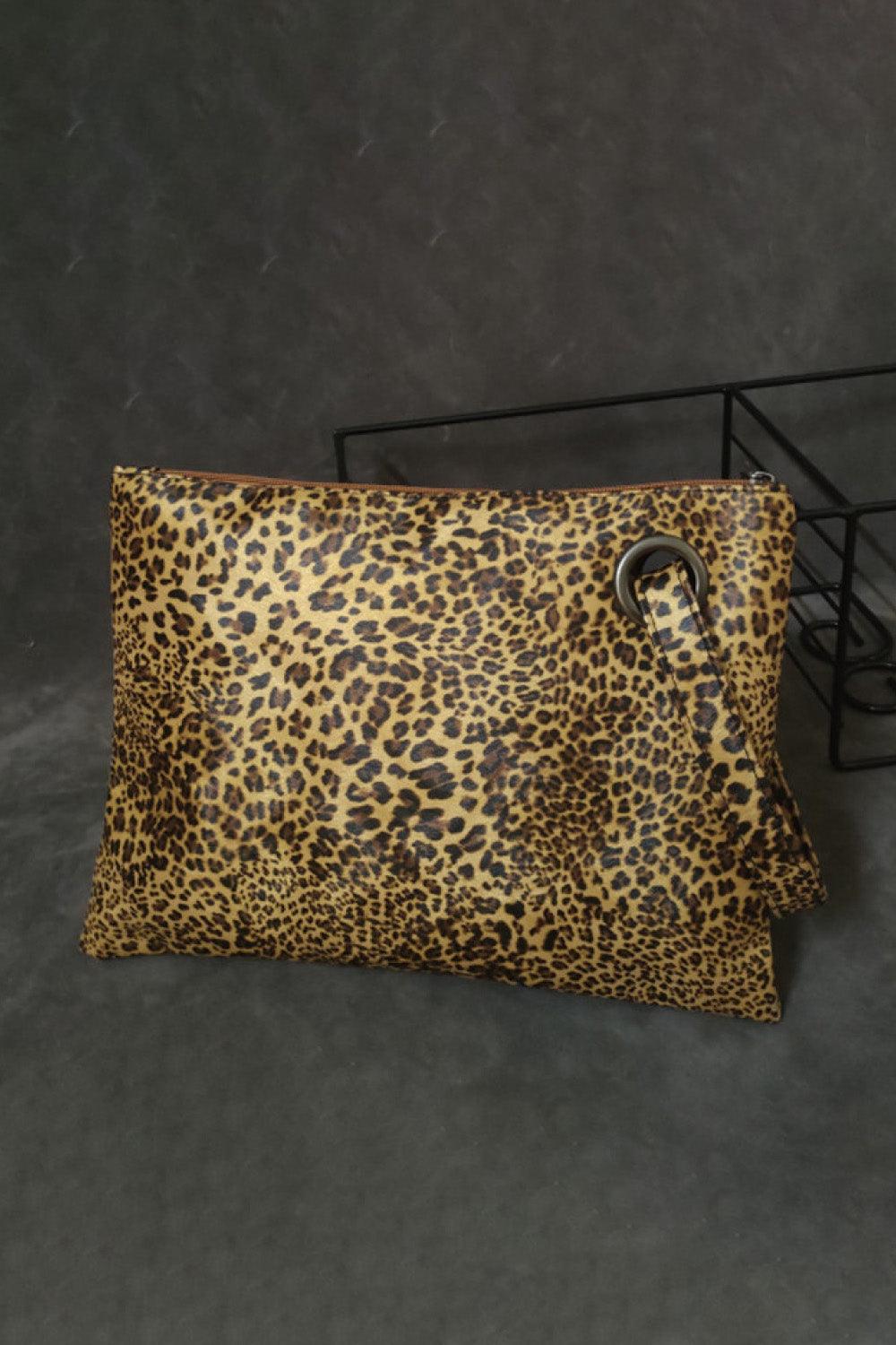 Leopard PU Leather Clutch Carauana Store