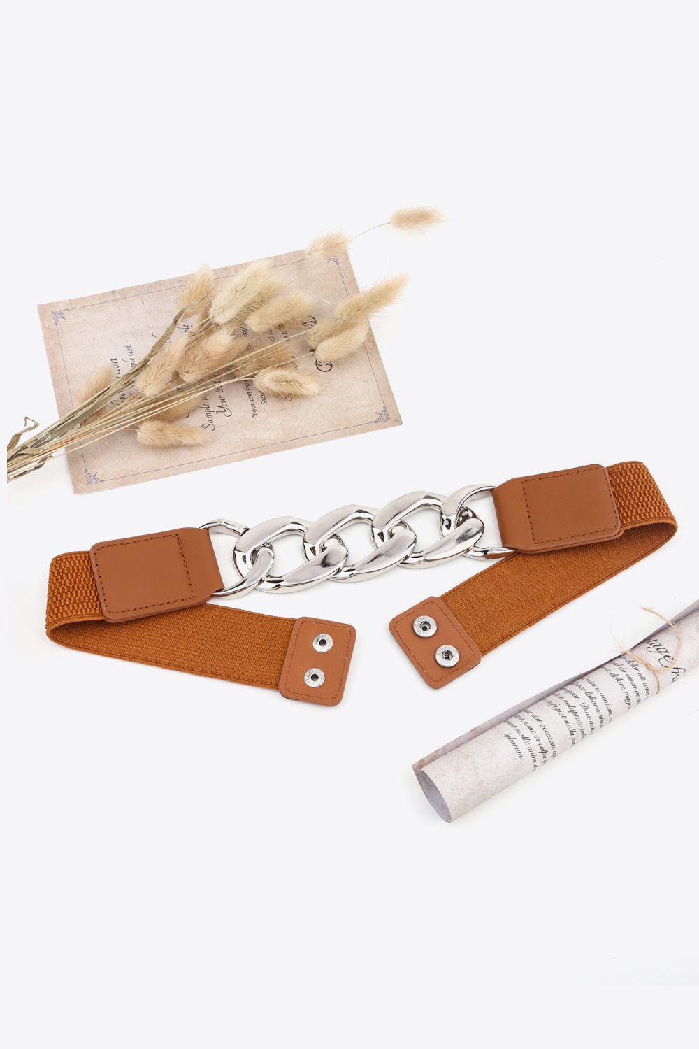 Chain Detail Elastic Belt Carauana Store