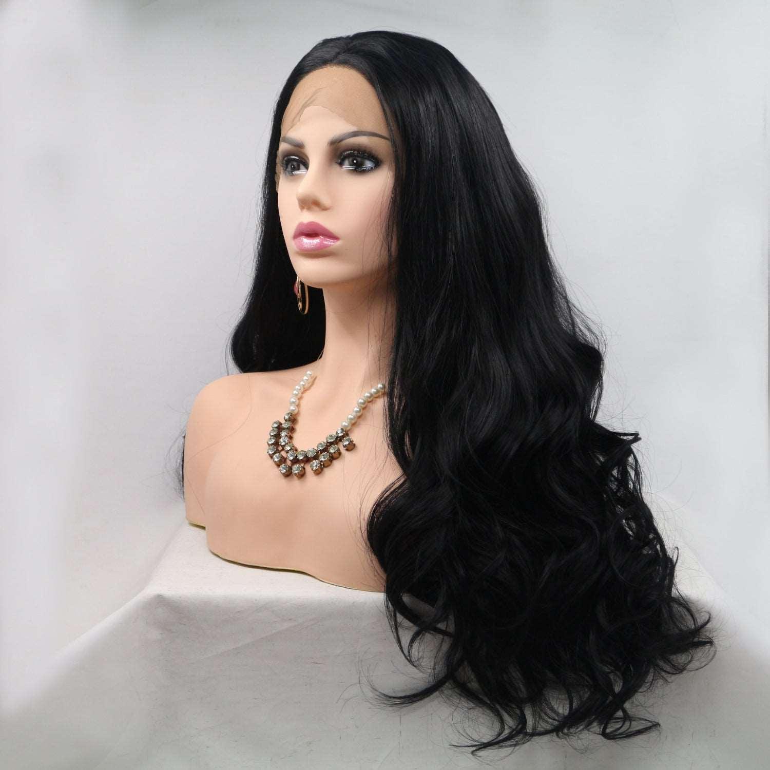 13*3" Lace Front Wigs Synthetic Long Wavy 24" 130% Density Carauana Store
