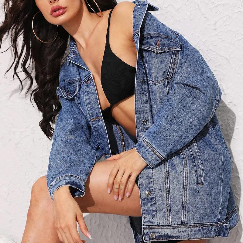 Long Sleeve Denim Jacket Carauana Store