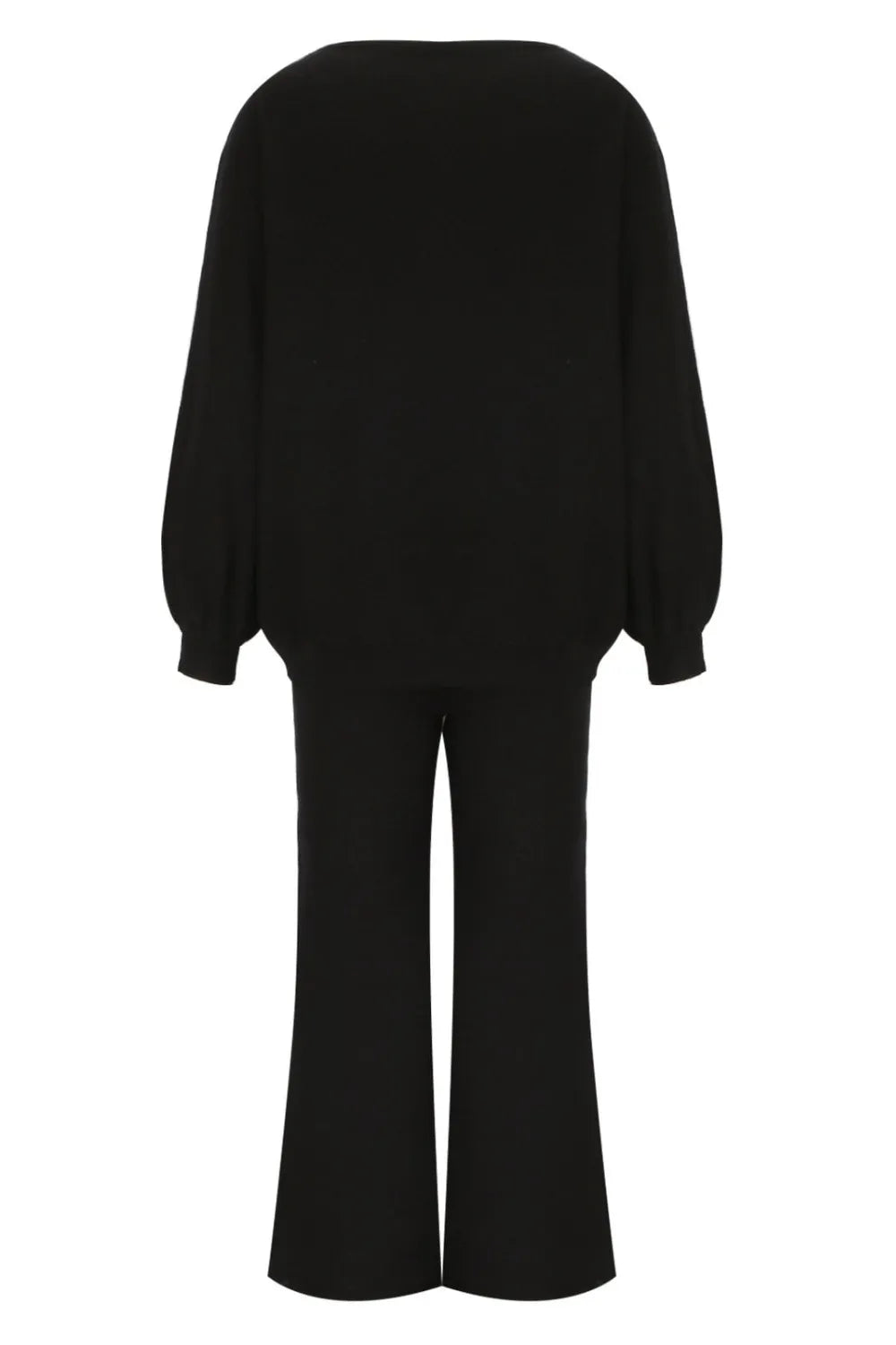 Round Neck Long Sleeve Top and Pants Set Carauana Store