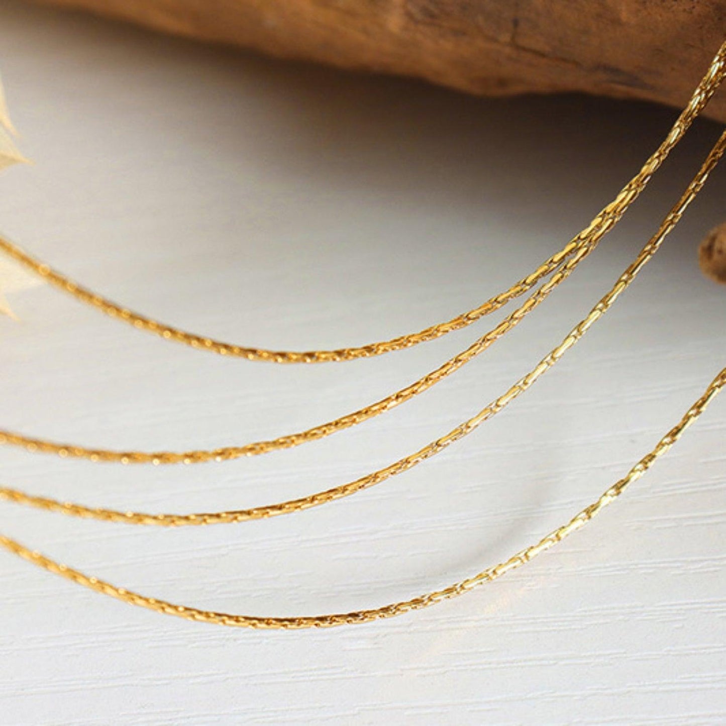18K Gold-Plated Multi-Layer Clavicle Chain Necklace Carauana Store