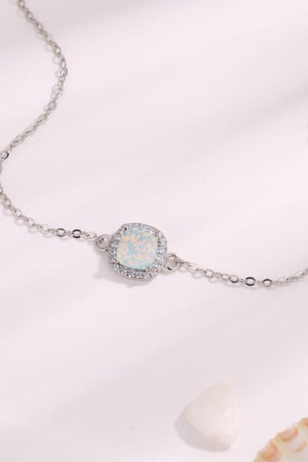 Opal Platinum-Plated Bracelet Carauana Store
