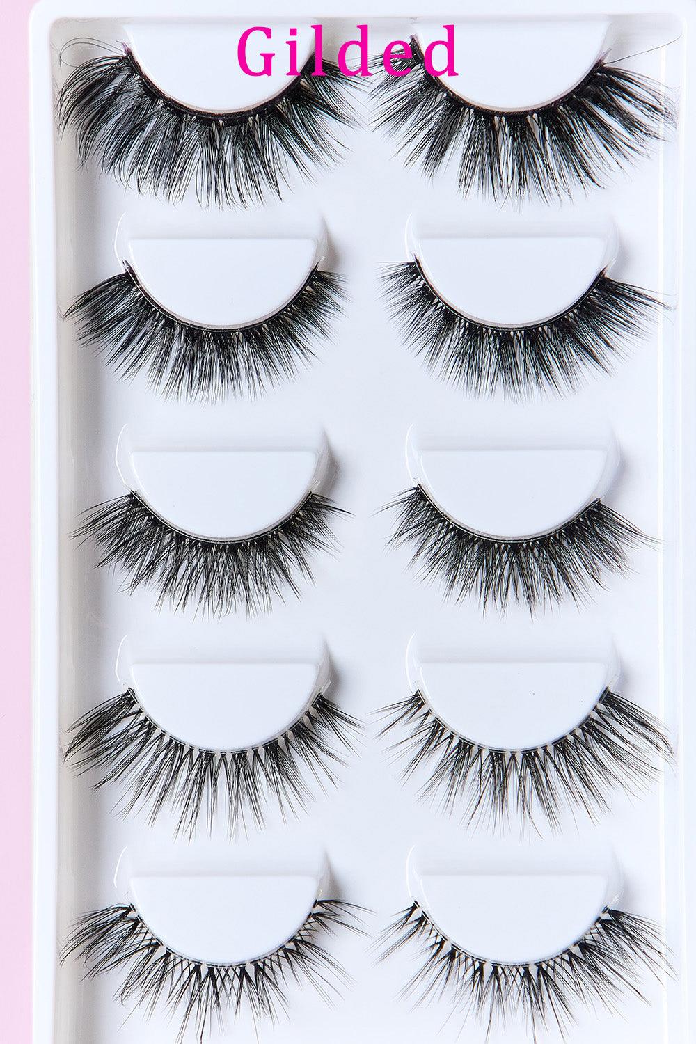 SO PINK BEAUTY Faux Mink Eyelashes Variety Pack 5 Pairs Carauana Store