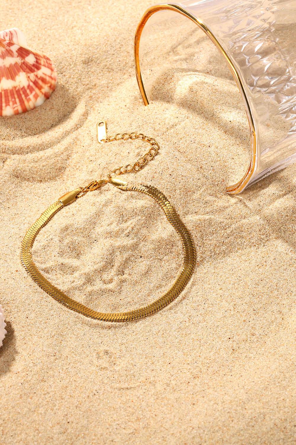 Herringbone Chain Stainless Steel Bracelet Carauana Store