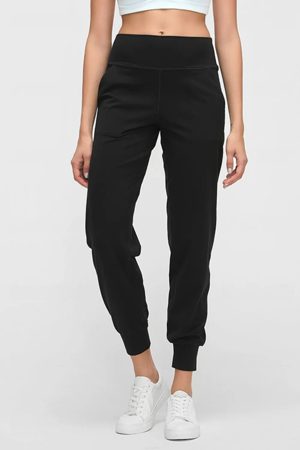 Millennia Wide Waistband Slant Pocket Pants Carauana Store