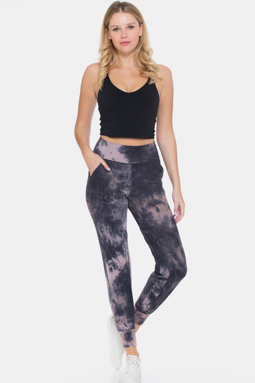 Leggings Depot Tie-Dye High Waist Cropped Leggings Carauana Store