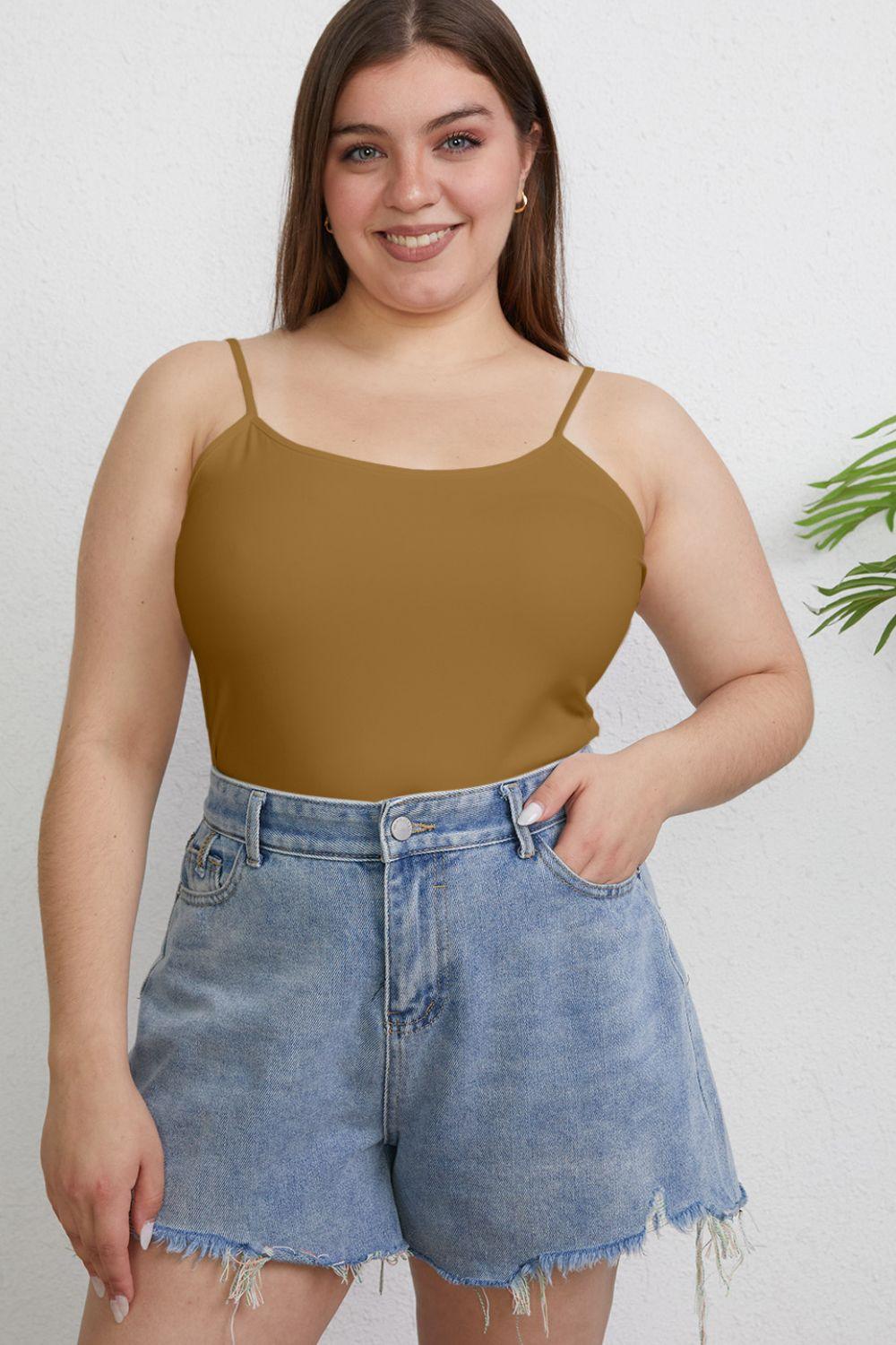 Basic Bae Full Size Round Neck Slim Cami Carauana Store