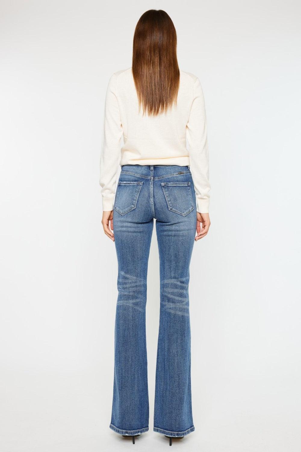 Kancan Cat's Whiskers High Waist Flare Jeans Carauana Store
