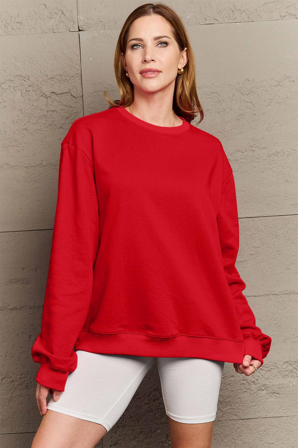 Simply Love Full Size IF I'M TOO MUCH THEN GO FIND LESS Round Neck Sweatshirt Carauana Store