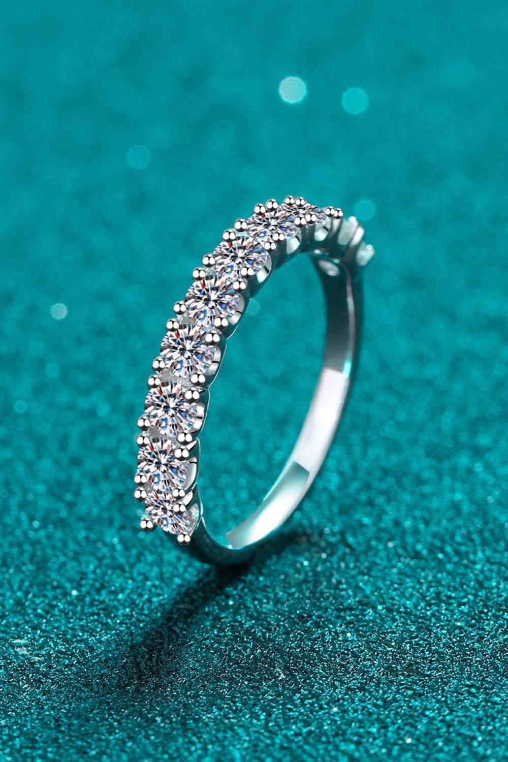 1 Carat Moissanite Half-Eternity Ring Carauana Store