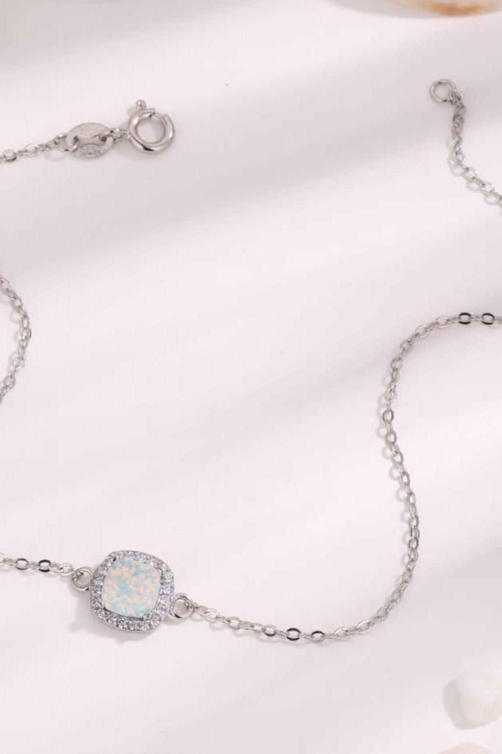 Opal Platinum-Plated Bracelet Carauana Store