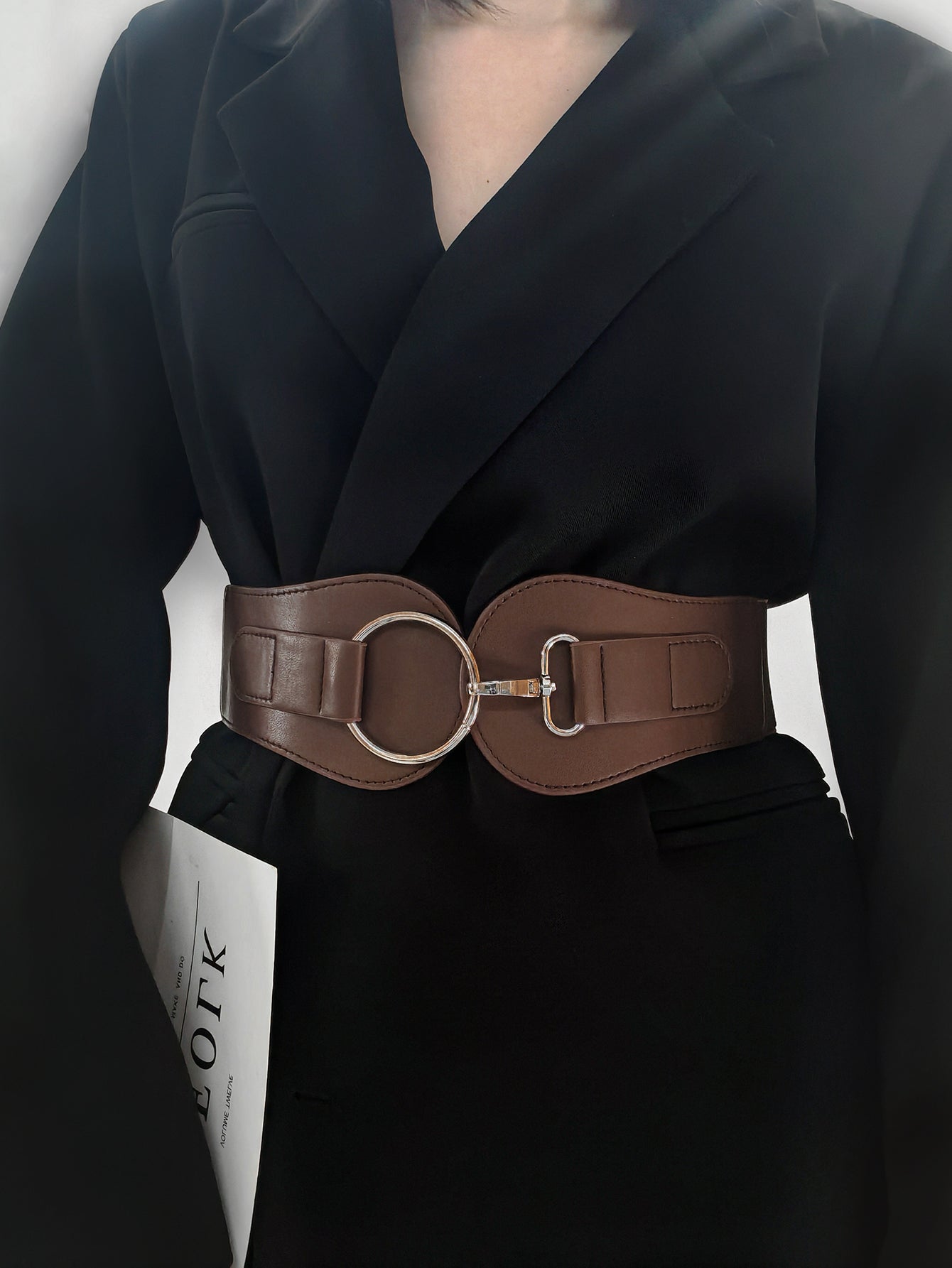 PU Elastic Wide Belt Carauana Store