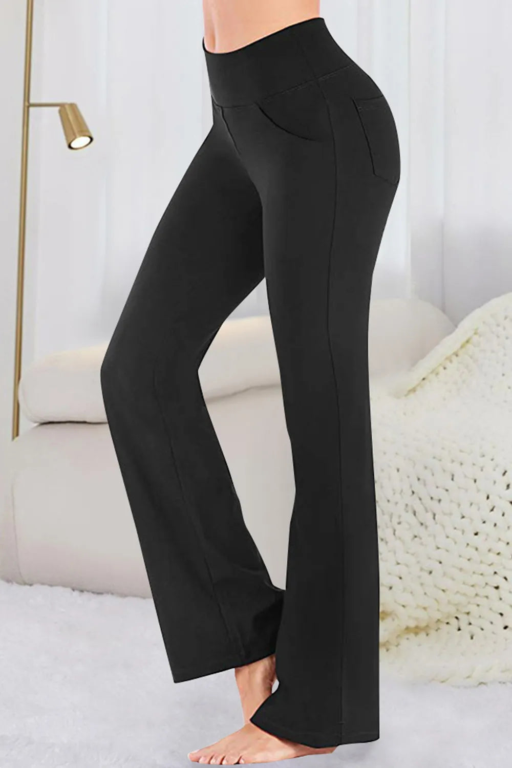 Pocketed High Waist Active Pants Carauana Store