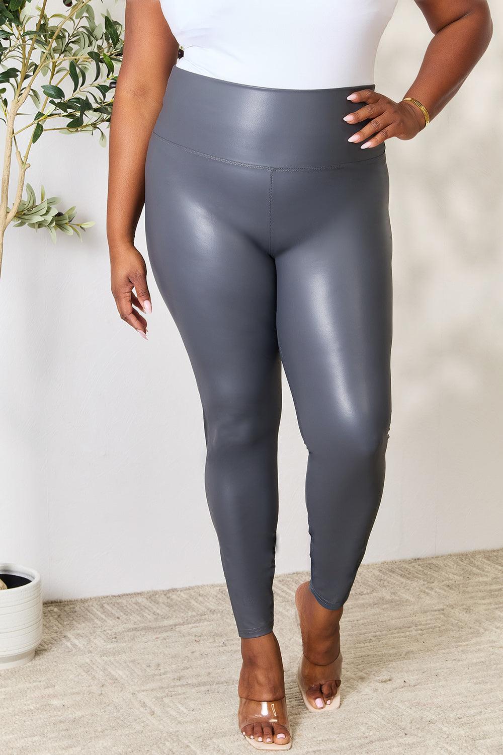 LOVEIT Full Size Wide Waistband High Waist Leggings Carauana Store