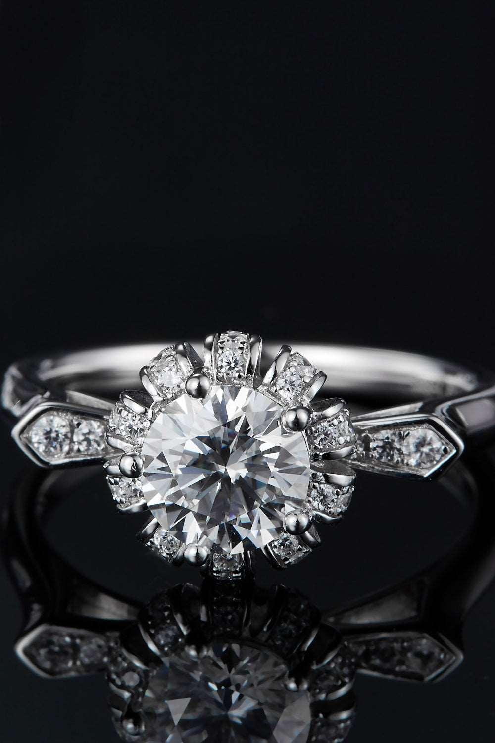 1 Carat Moissanite 925 Sterling Silver Ring Carauana Store