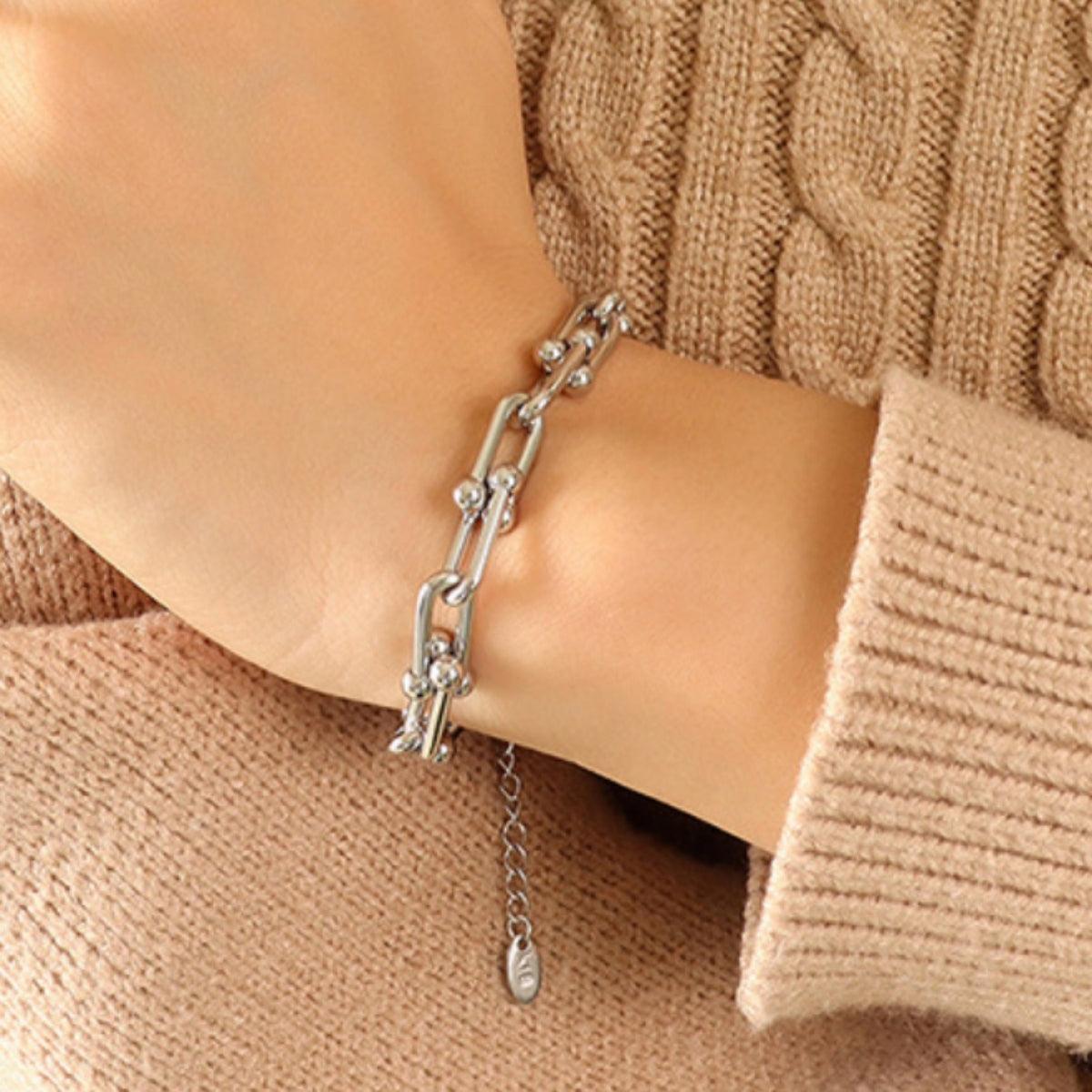 Chunky Chain Titanium Steel Bracelet Carauana Store