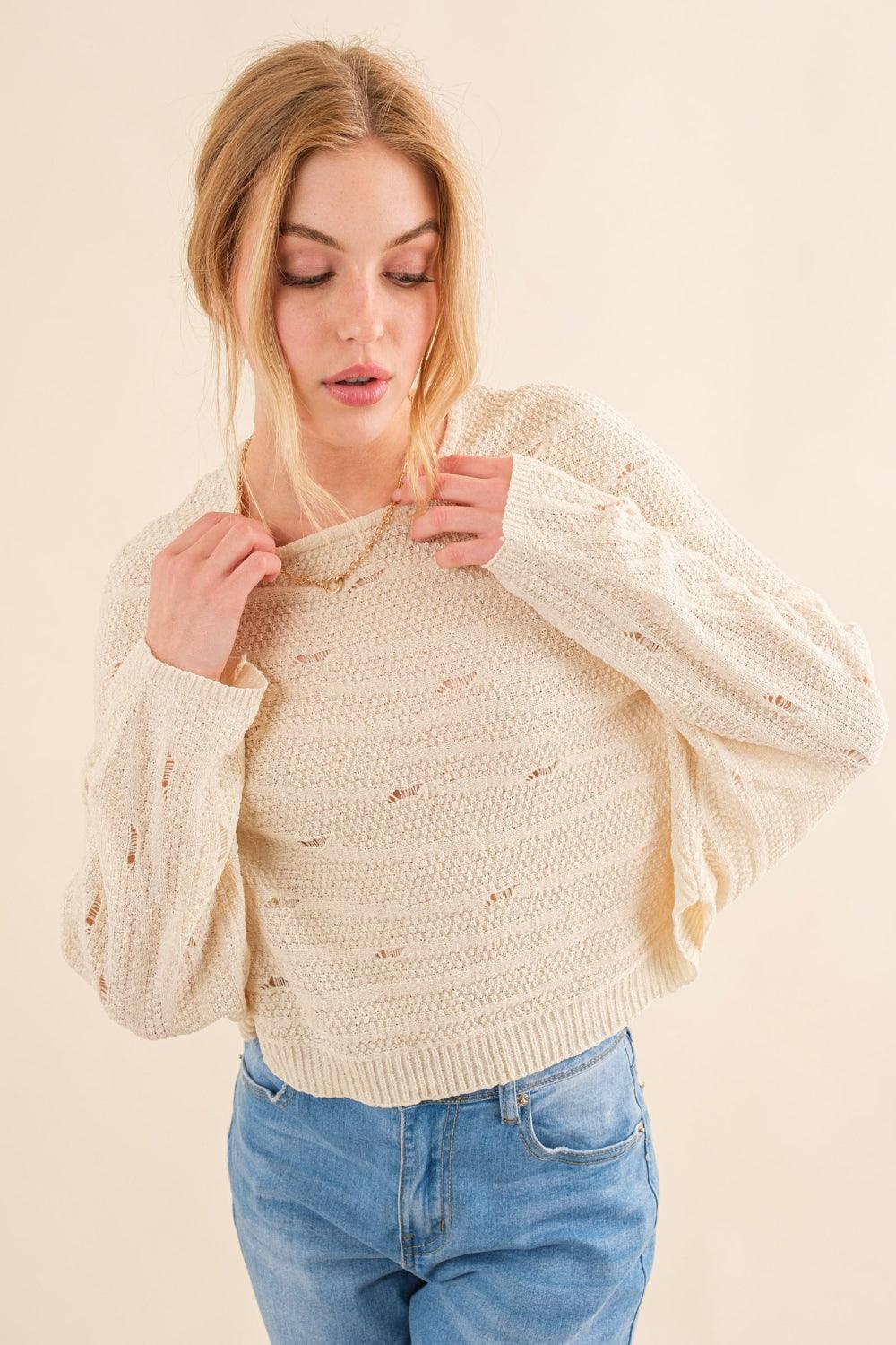 And The Why Dolman Sleeves Sweater Carauana Store