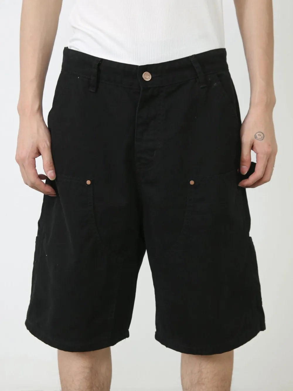 Men's Mid Rise Denim Shorts with Pockets Carauana Store