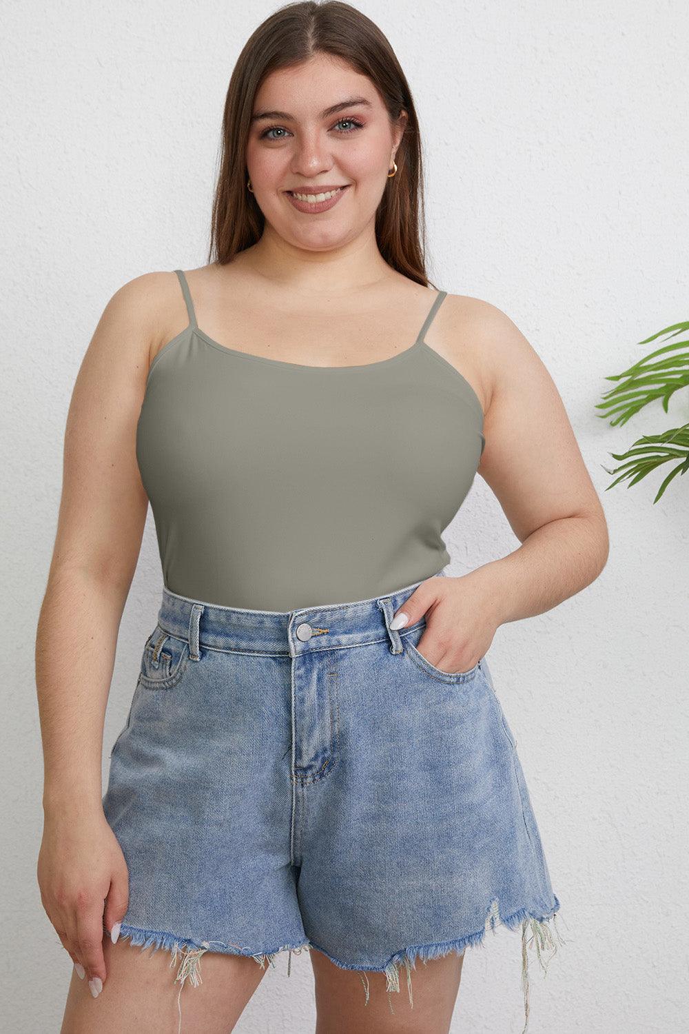 Basic Bae Full Size Round Neck Slim Cami Carauana Store
