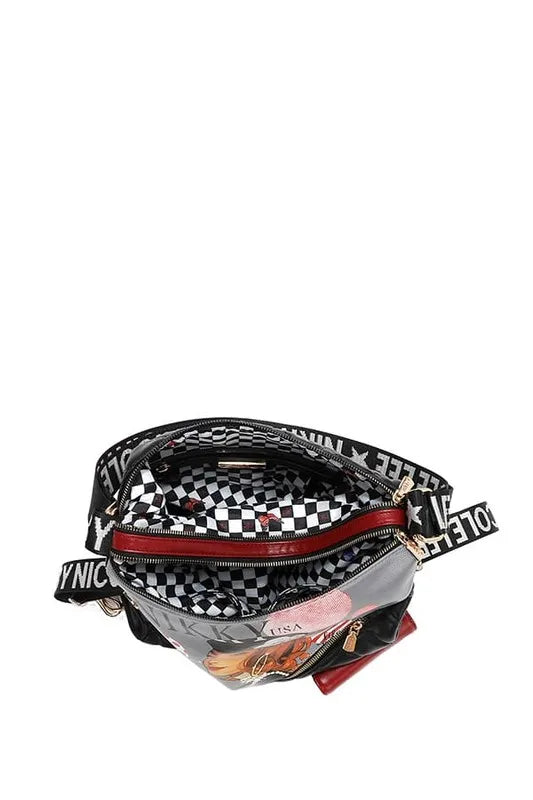 Nicole Lee USA Convertible Adjustable Strap Backpack Bag Carauana Store