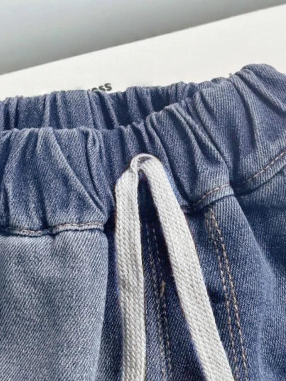 Collared Neck Button Up Top and Shorts Denim Set Carauana Store