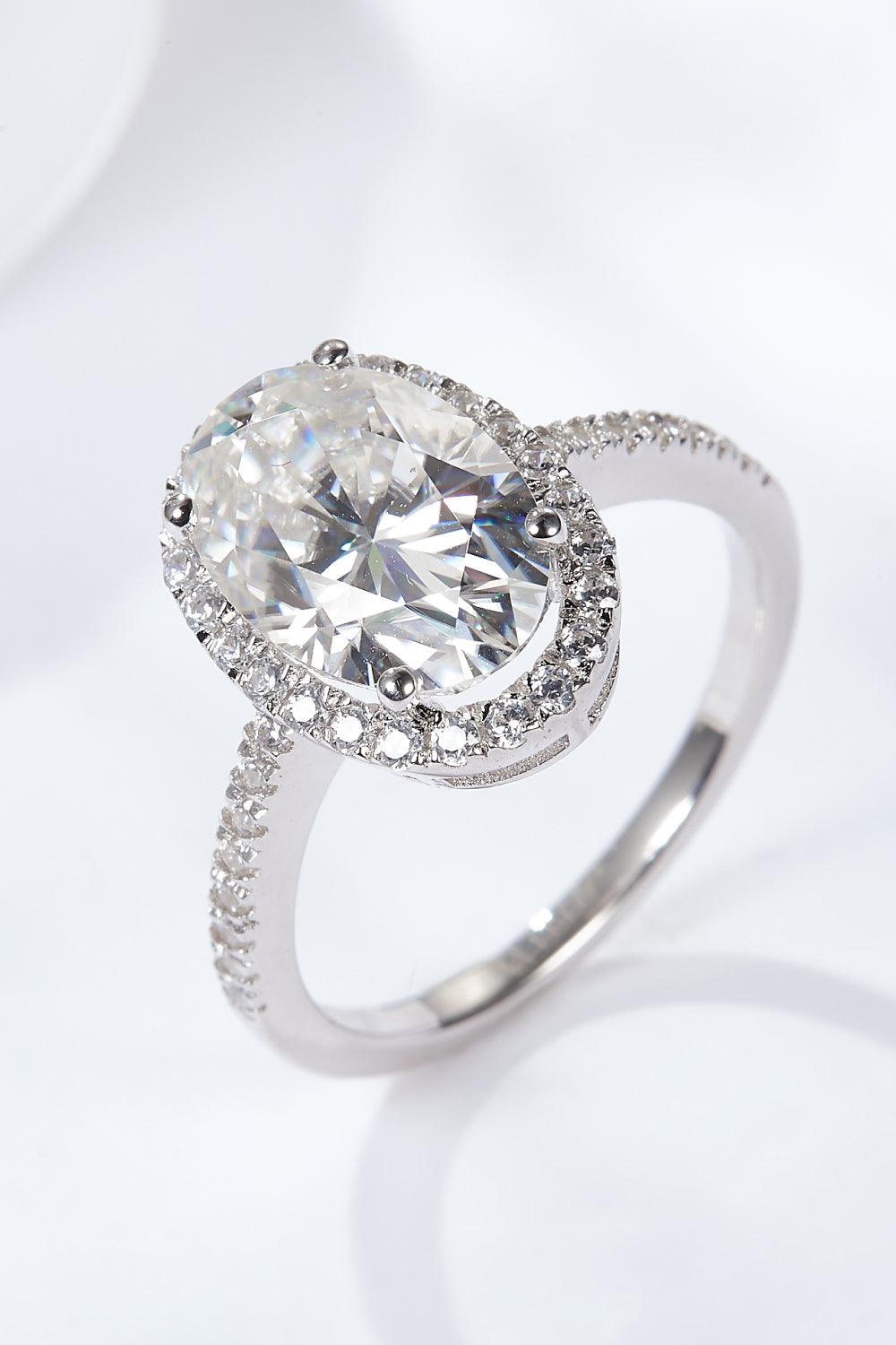 4.5 Carat Moissanite Halo Ring Carauana Store