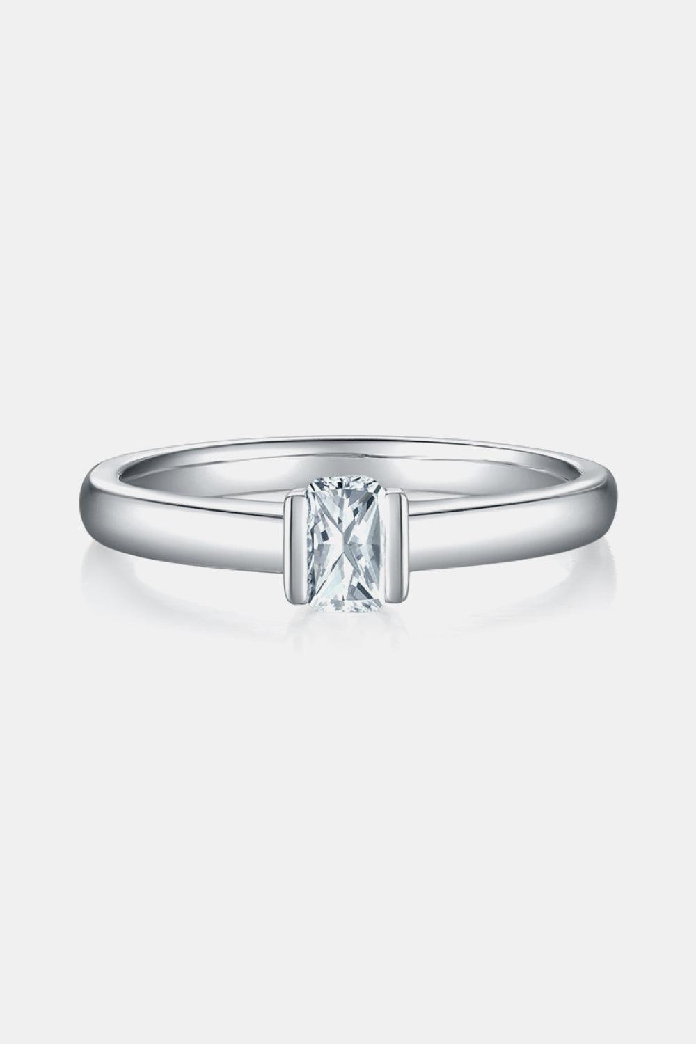 Moissanite 925 Sterling Silver Solitaire Ring Carauana Store