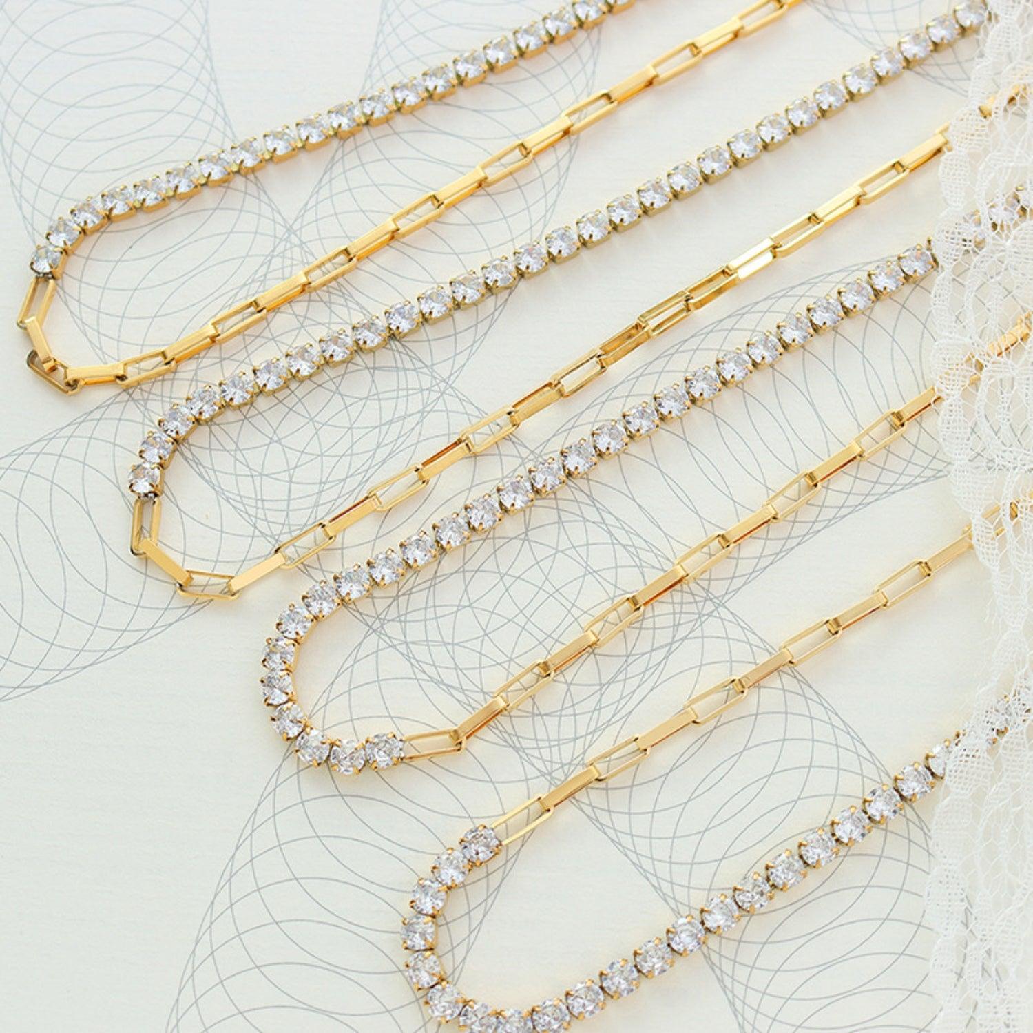 Zircon Titanium Steel Necklace Carauana Store