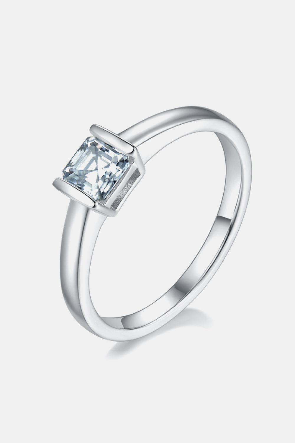 Moissanite 925 Sterling Silver Solitaire Ring Carauana Store