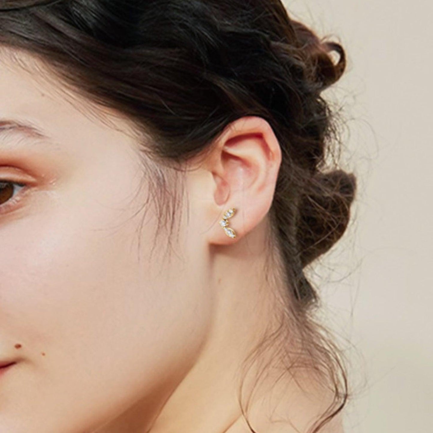 Moissanite 925 Sterling Silver Stud Earrings Carauana Store