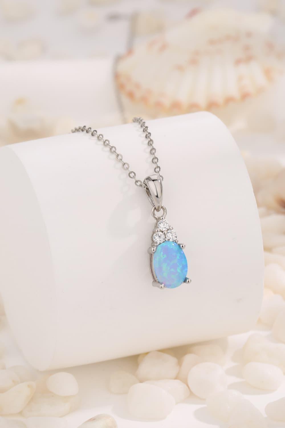 Find Your Center Opal Pendant Necklace Carauana Store