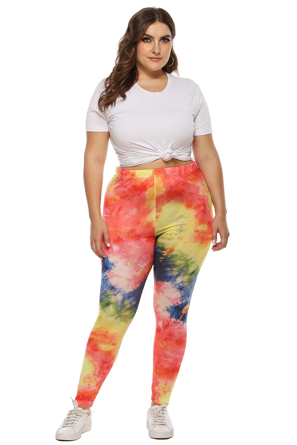 Plus Size Tie Dye Legging Carauana Store