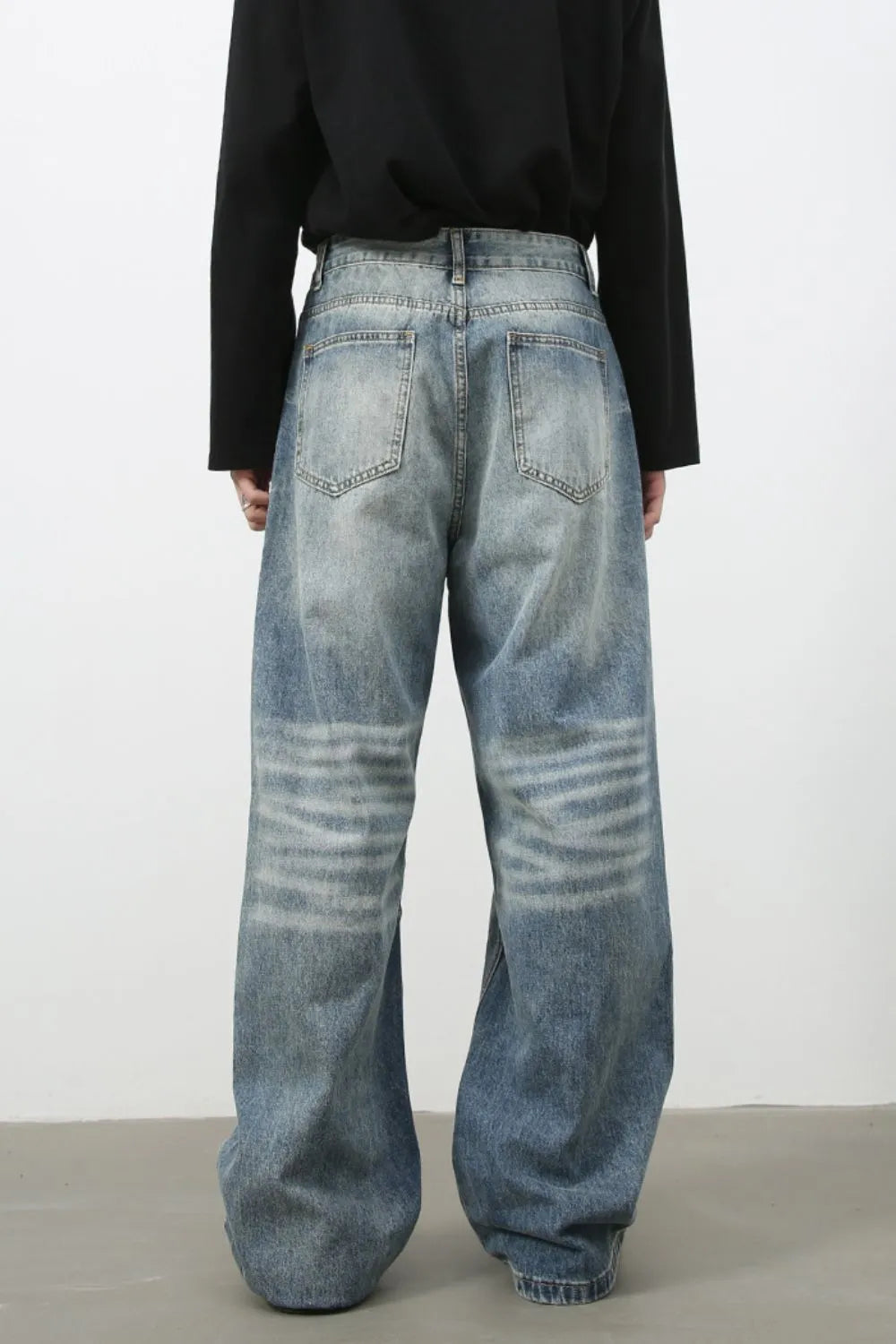 Men's Wide Leg Jeans with Pockets Carauana Store