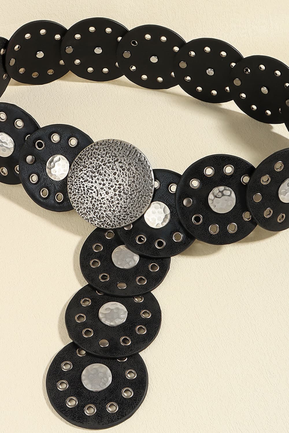 Round Shape PU Leather Belt Carauana Store