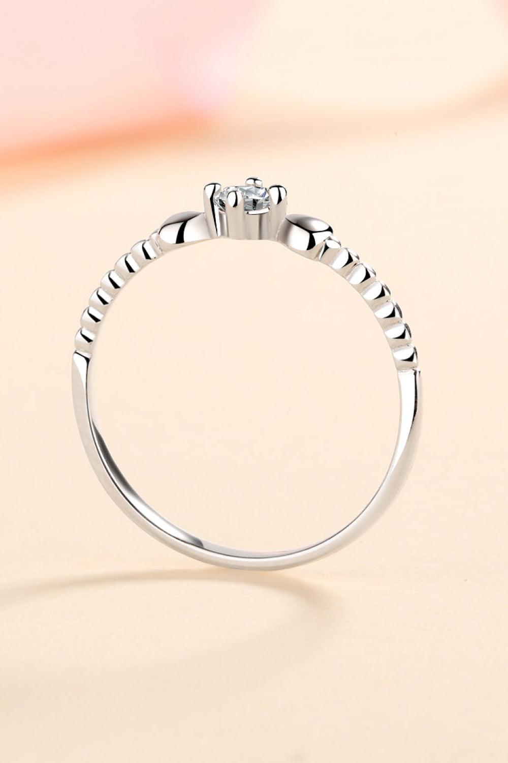 Adored Moissanite Heart 925 Sterling Silver Ring Carauana Store