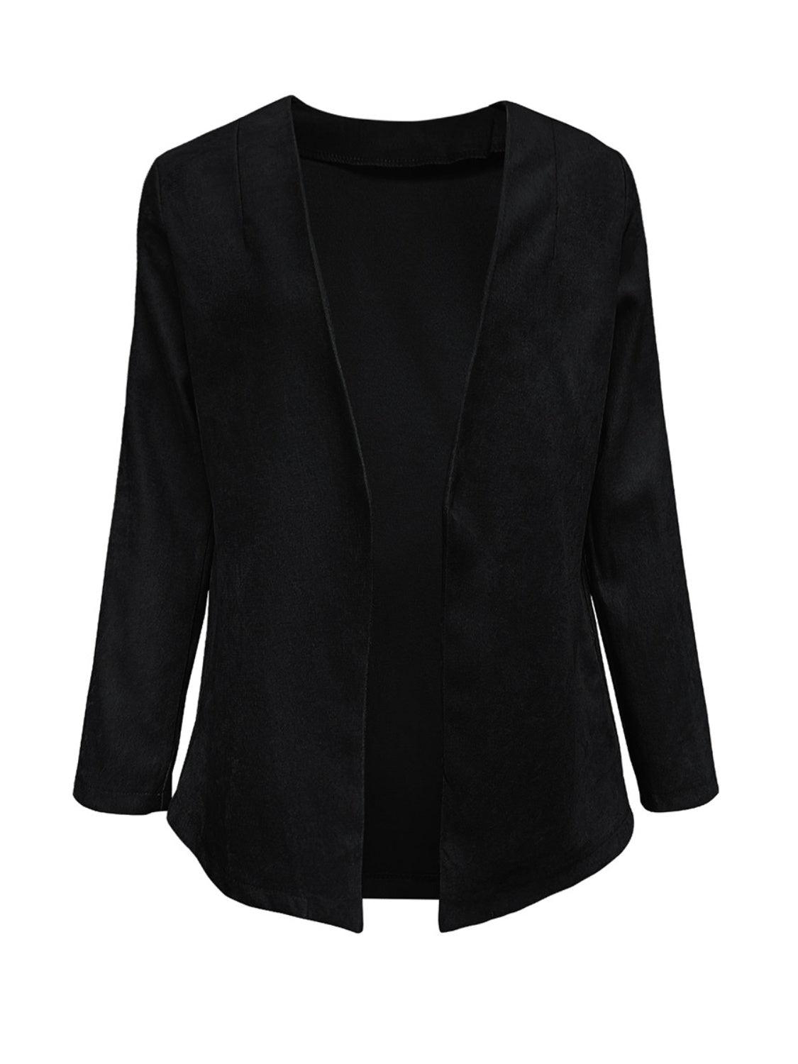 Open Front Long Sleeve Cardigan Carauana Store