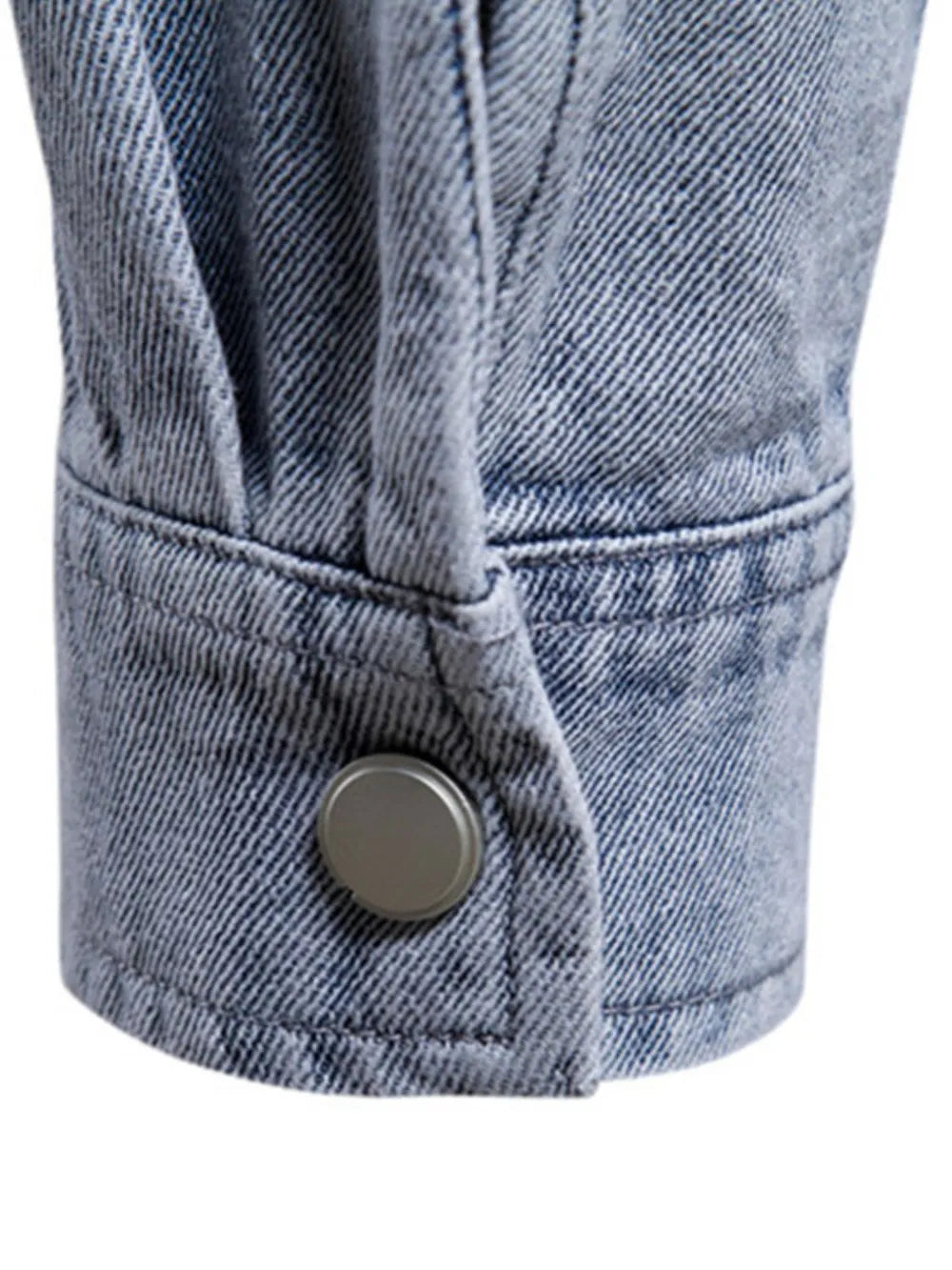 Men's Button Down Chest Pocket Denim Jacket Carauana Store