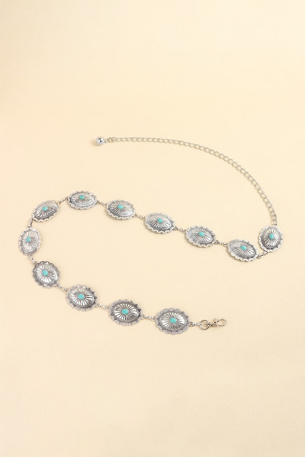 Vintage Turquoise Alloy Belt Carauana Store