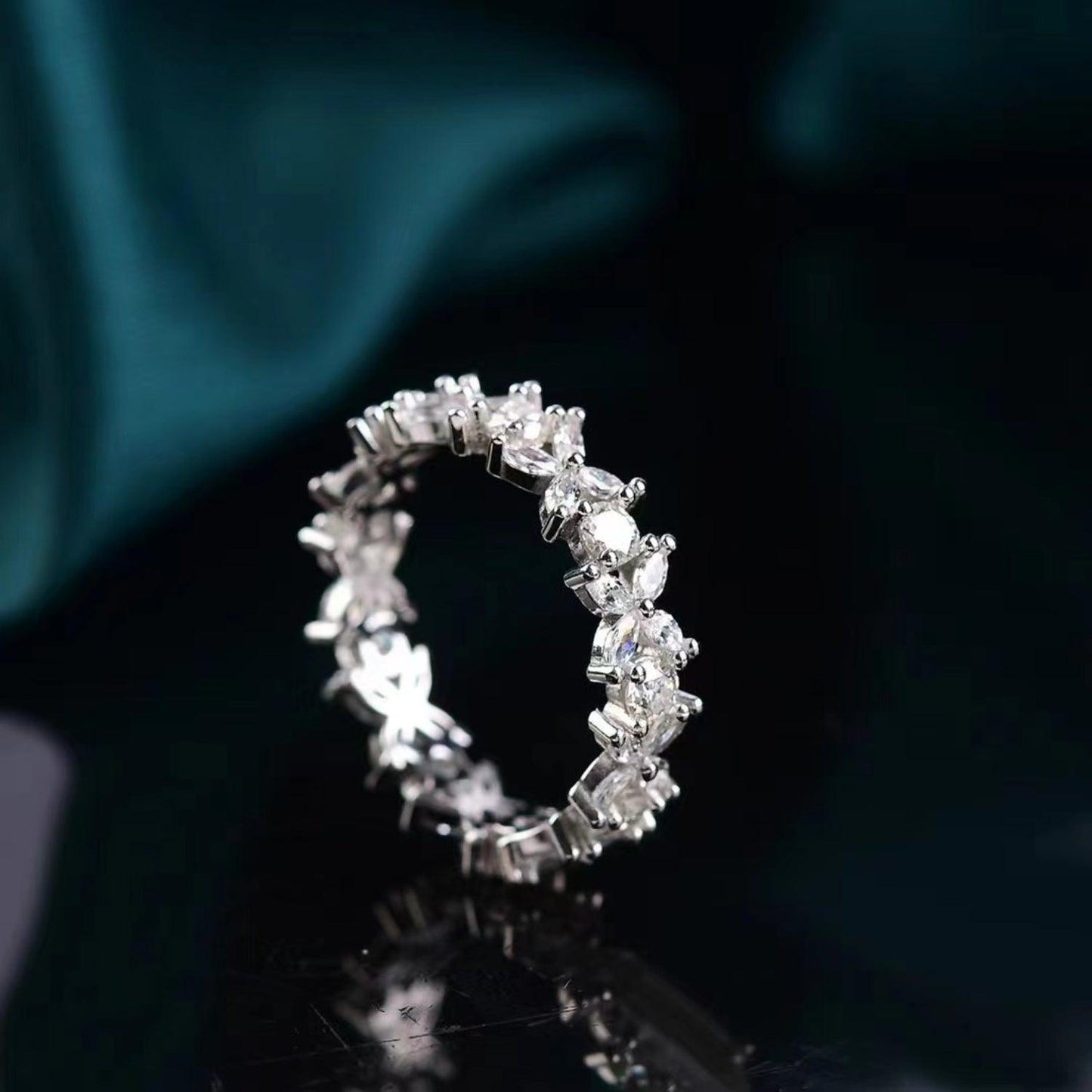 Moissanite 925 Sterling Silver Ring Carauana Store