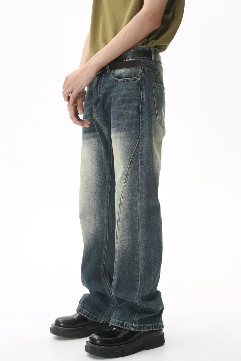 Decorative Seam Jeans with Pockets Carauana Store