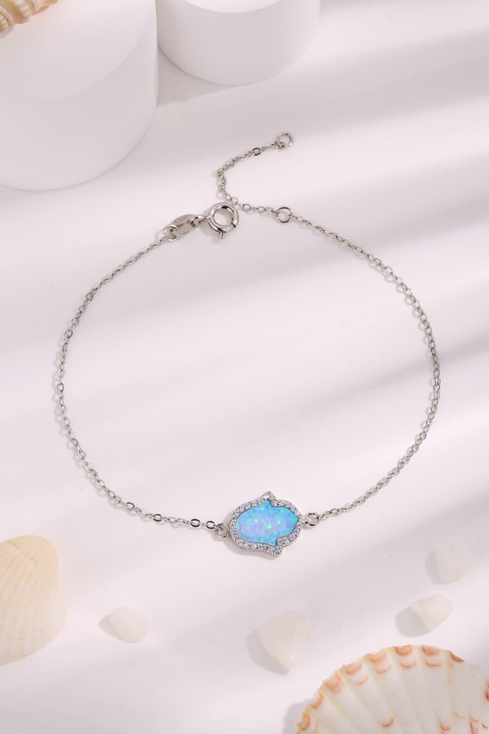 Opal 925 Sterling Silver Bracelet Carauana Store