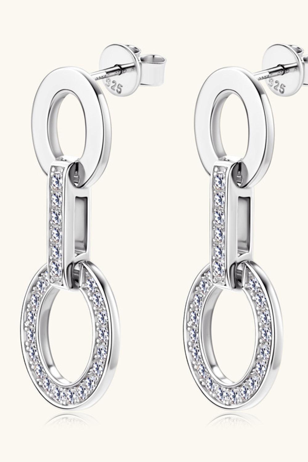 Moissanite 925 Sterling Silver Earrings Carauana Store