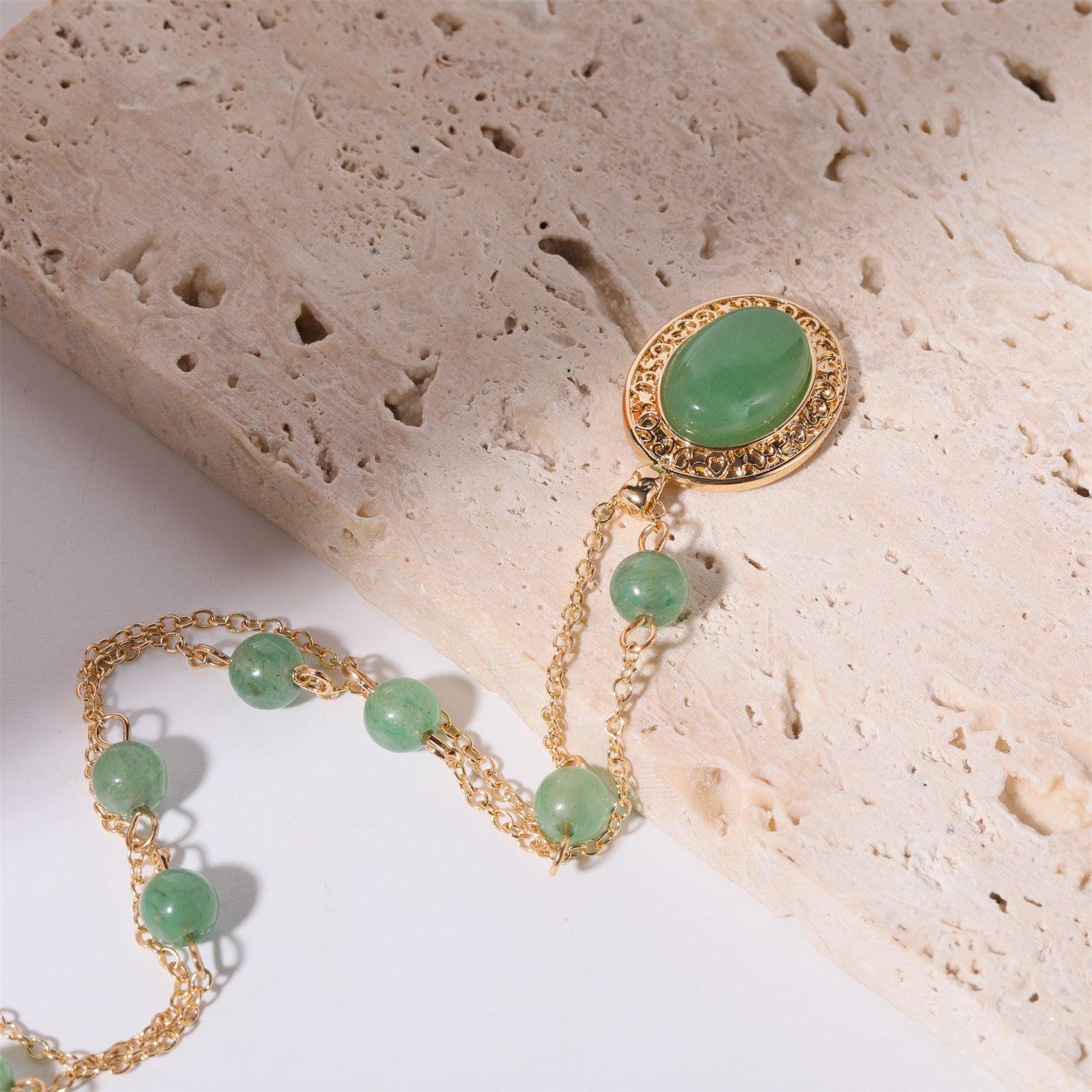 Copper Natural Crystal Pendant Necklace Carauana Store