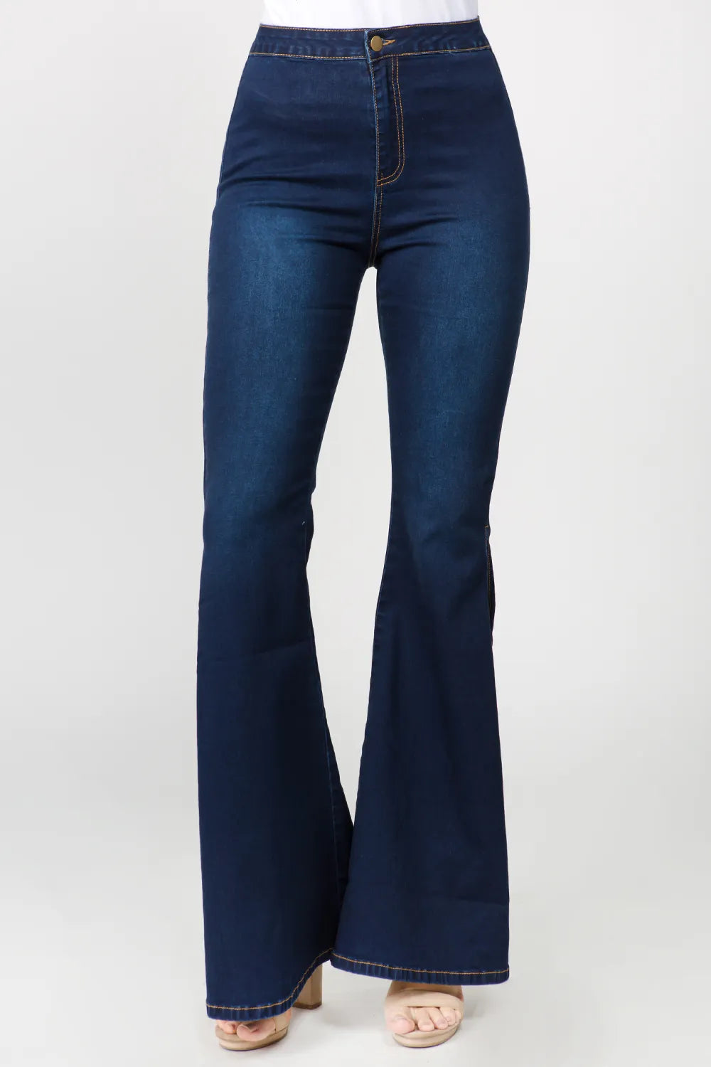 American Bazi Side Slit Flare Jeans Carauana Store