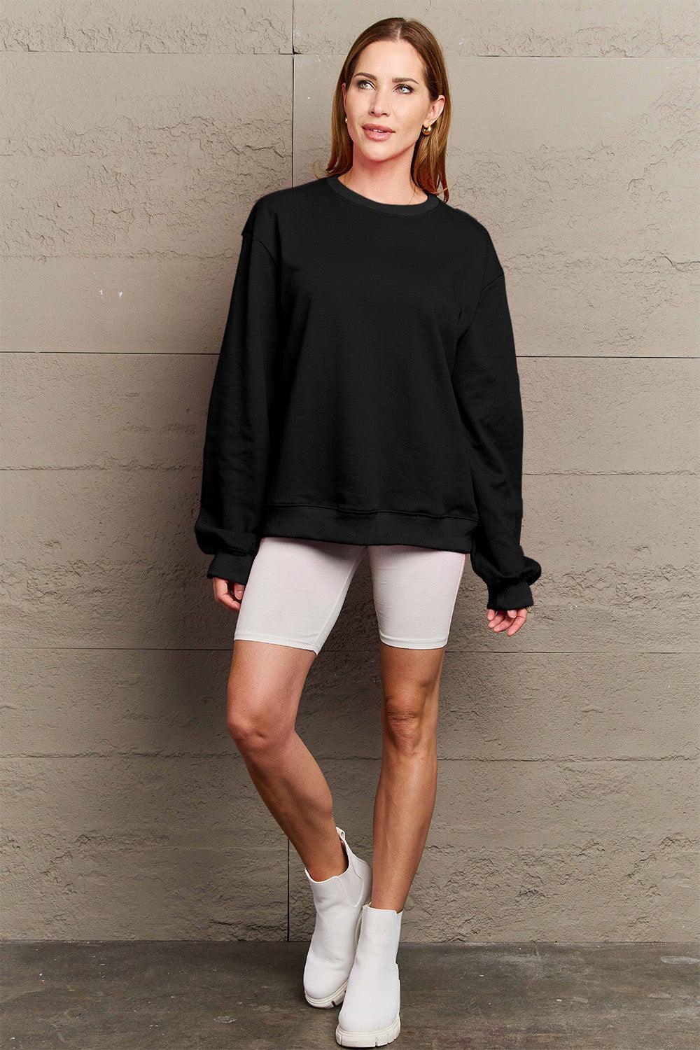 Simply Love Full Size IF I'M TOO MUCH THEN GO FIND LESS Round Neck Sweatshirt Carauana Store