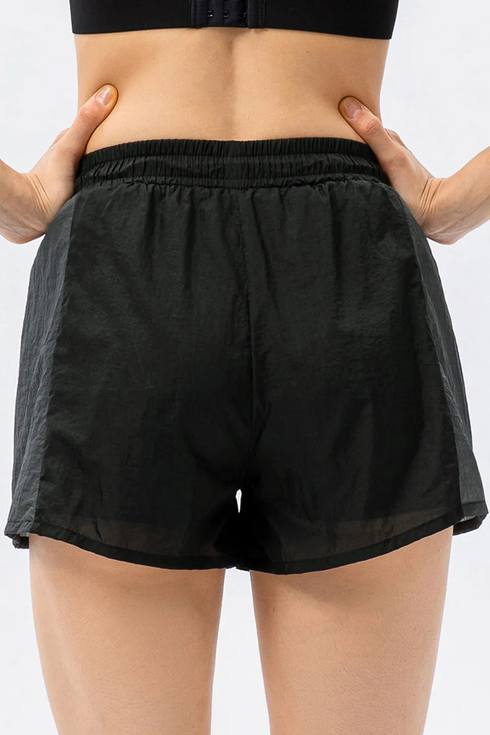 Color Block Drawstring Active Shorts Carauana Store