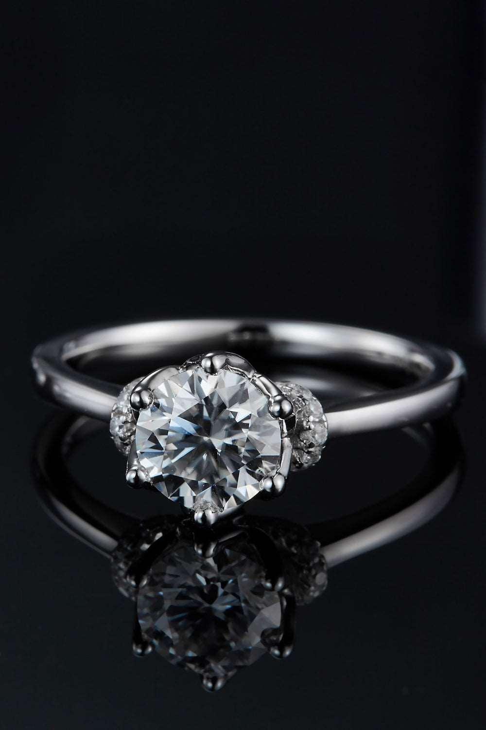1 Carat Moissanite 925 Sterling Silver Ring Carauana Store